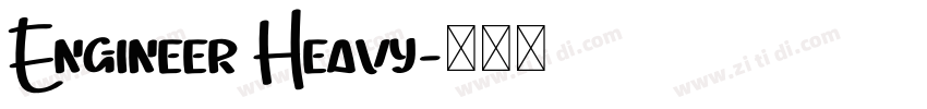 Engineer Heavy字体转换